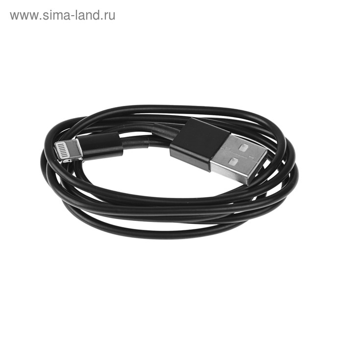 Кабель Mirex, Lightning - USB, 1А, 1 метр, черный