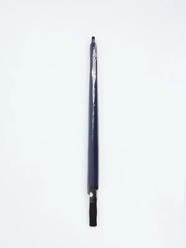 Зонт - трость полуавтоматический &laquo;Однотон&raquo;, эпонж, 8 спиц, R=60/70 см, d=120 см, синий