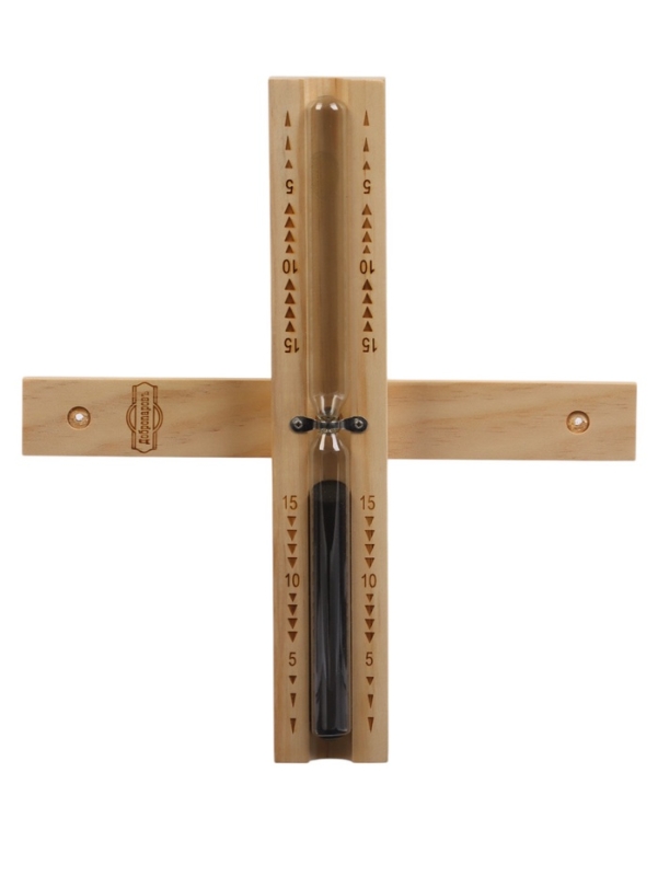 Часы песочные для бани и сауны, 15 мин, деревянные Часы песочные для бани и сауны, 15 мин, деревянные