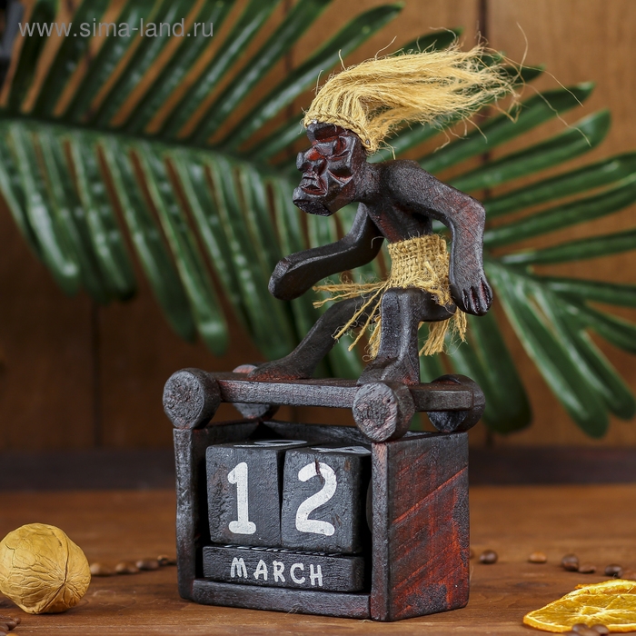 Сувенир «Абориген-календарь», 18×11×8 см, дерево Сувенир «Абориген-календарь», 18×11×8 см, дерево