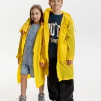 Дождевик детский RainDrop Kids, желтый, 8 лет (рост 118-128)