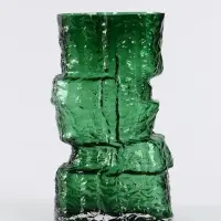 Ваза «Гоэтано», 24.5×13 см, стекло, зелёная