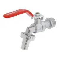 Кран водоразборный со штуцером ZEIN Engr, 1/2"