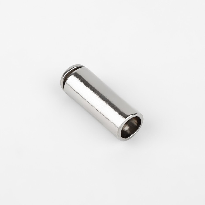 Наконечник для шнура цилиндр, d = 6 × 15 мм, 4 шт, цвет серебряный Наконечник для шнура цилиндр, d = 6 × 15 мм, 4 шт, цвет серебряный