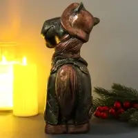 Копилка "Конь в пальто" 16,5х11,5х25 см, золото