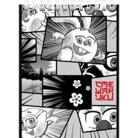 Блокнот А6 40 листов в клетку на гребне "Смешарики", обложка мелованный картон, УФ-лак, блок 65 г/м2, МИКС