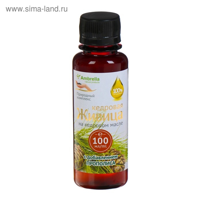 Кедровая живица на кедровом масле с прополисом, при бронхите, 100 мл Кедровая живица на кедровом масле с прополисом, при бронхите, 100 мл