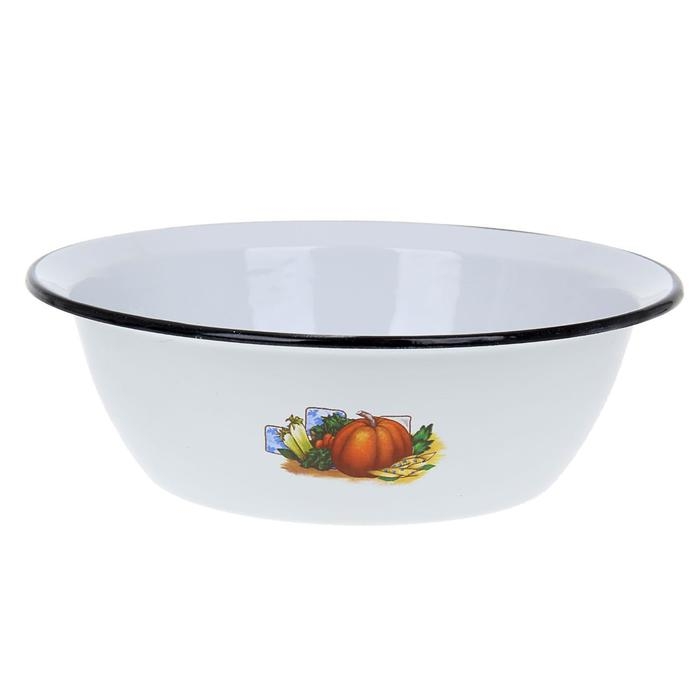 Миска эмалированная, 3,5 л, d=28 см, цвет МИКС Миска эмалированная, 3,5 л, d=28 см, цвет МИКС