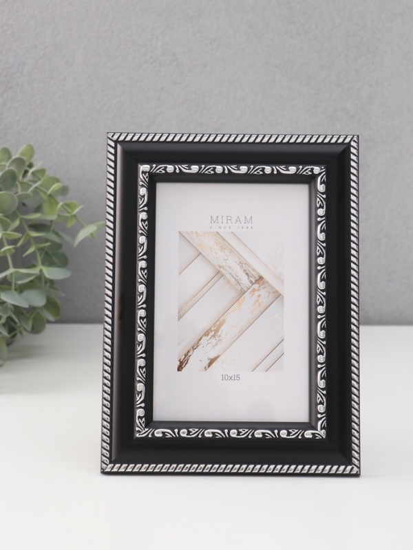 Фоторамка пластик Фоторамка пластик "МИРАМ" 10х15 см, чёрный