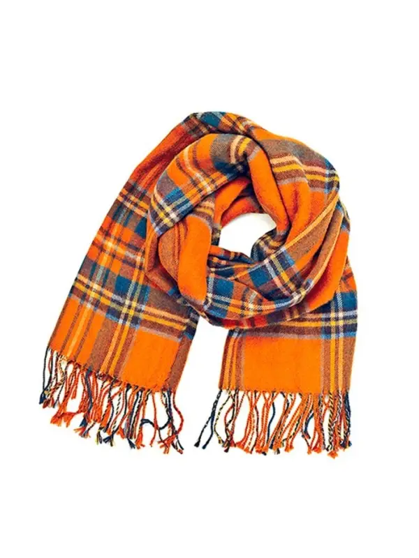 Мягкая игрушка &laquo;Басик&raquo; в шарфе в клеточку, 30 см