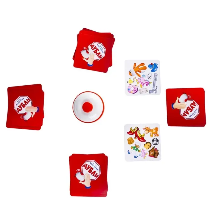 Настольная игра "Дубль. Кто быстрее", со звонком 2103C