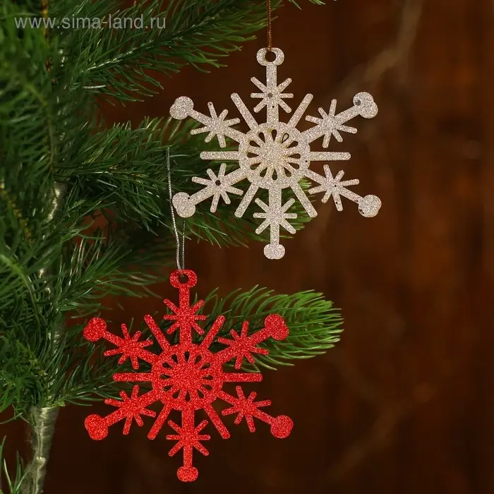 Елочная игрушка «Блестящее волшебство», МИКС Елочная игрушка «Блестящее волшебство», МИКС