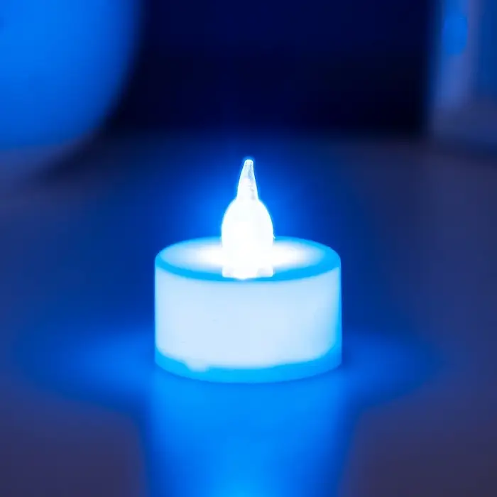 Светодиодная свеча, ночник LED RISALUX «Малая», RGB, h=4 см