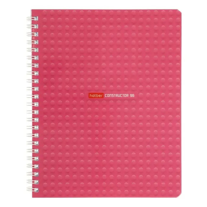 Тетрадь 96 листов в клетку на гребне Constructor, обложка мелованный картон, глянцевая ламинация, блок 65 г/м2, МИКС