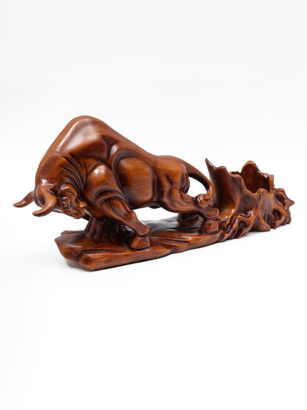 Подставка для бутылки  Подставка для бутылки "Бык" под дерево, 49.11.22см