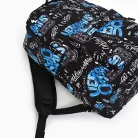 Рюкзак школьный, 3 кармана, 1 отделение, 30&times;13&times;42 см, синий