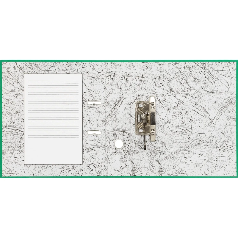 Папка-регистратор 75мм Attache А4, зеленая, РР/бумага без мет. уголка