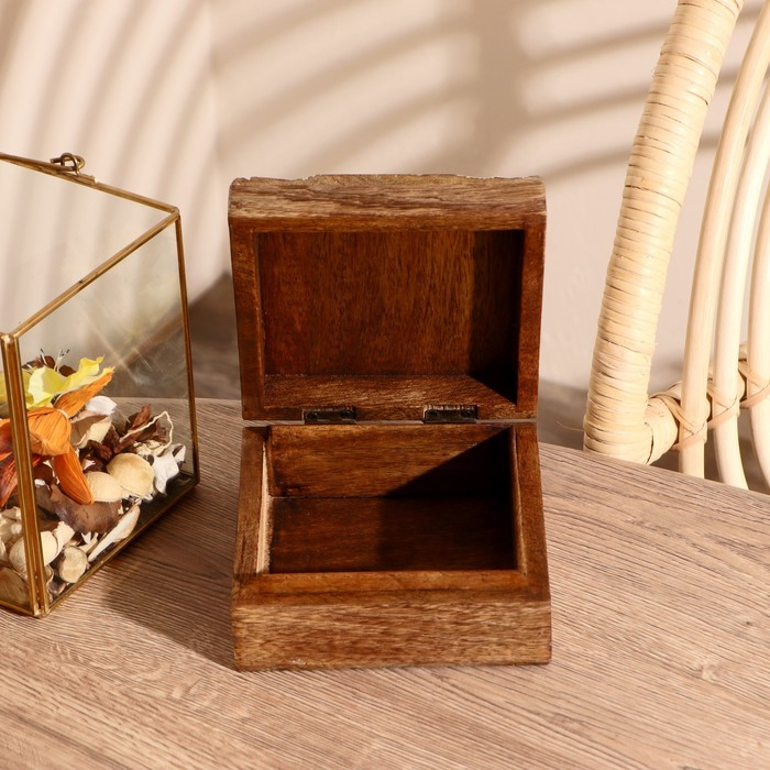 Шкатулка  Шкатулка "Цветущее дерево" дерево 14х14х6 см