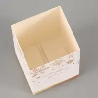 Коробка подарочная новогодняя &laquo;С новым годом&raquo;, 6.2&times;7&times;6.2 см