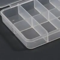 Органайзер для хранения мелочей, с подвесом, 11 ячеек, 14.5&times;8&times;1.7 см, прозрачный