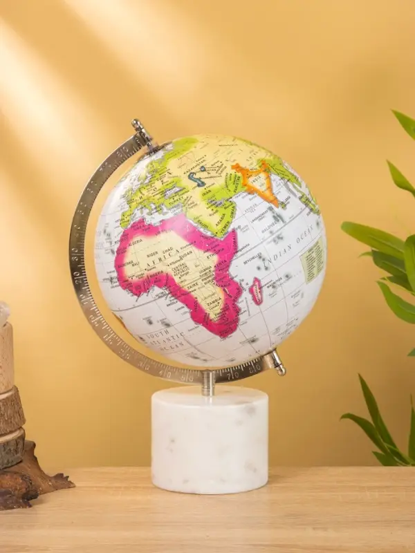 Глобус сувенирный, 23×20×32 см, подставка мрамор