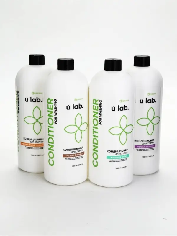 Кондиционер для белья, аромат персик и белый мускус, 1000 мл, ULAB