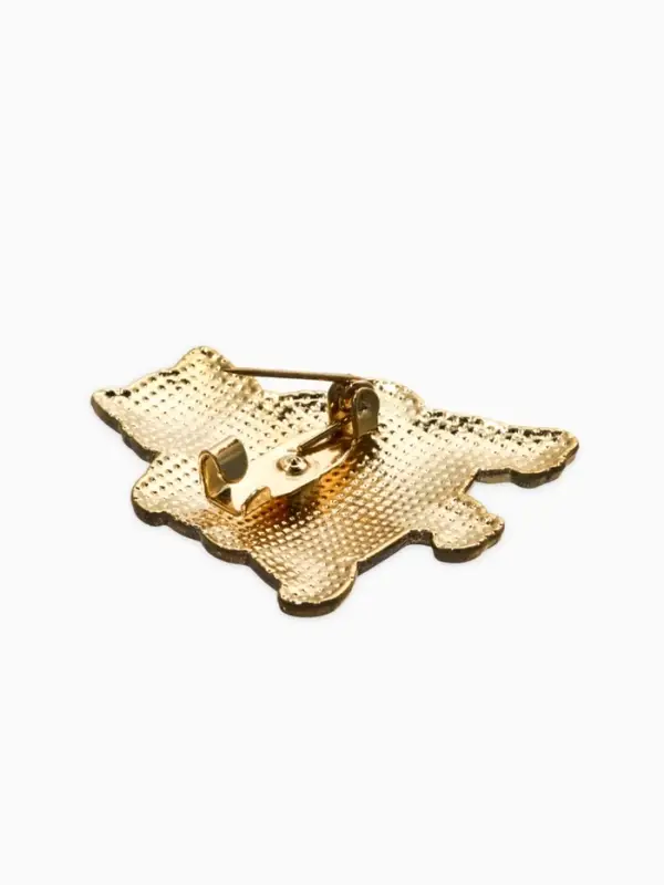 Брошь &laquo;Котёнок с щеночком&raquo; озорные, МИКС в золоте (неделимая фасовка 12 шт. цена за шт.)