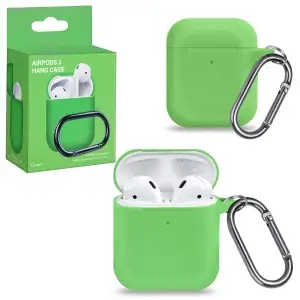 Чехол для AirPods 1/2 с карабином №20 Spearmint