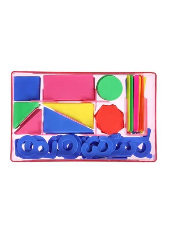 Касса цифр и счетных материалов &laquo;Учись считать&raquo;, 132 элемента, пластик, МИКС