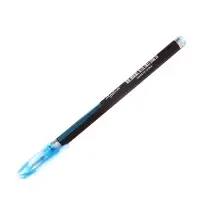 Набор гелевых ручек, 12 цветов, корпус чёрный в полоску в стержень, в блистере на кнопке