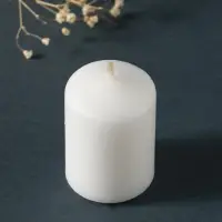 Свеча-цилиндр 4х6 см, 70 гр (набор 4 шт) белый Свеча-цилиндр 4х6 см, 70 гр (набор 4 шт) белый