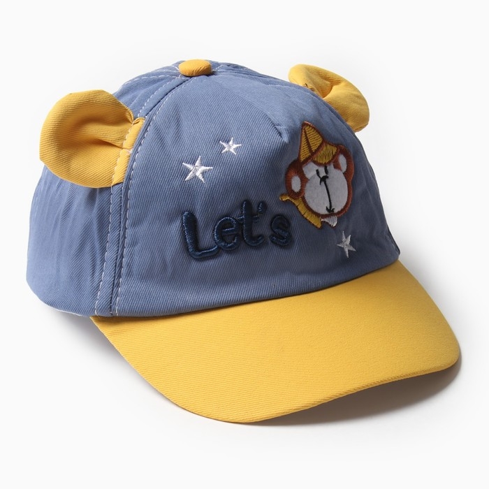 Кепка детская MINAKU Кепка детская MINAKU "Let's", цв. синий, р-р 46-48