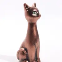 Фигурка декоративная &laquo;Кошка-Нефертити&raquo;, 6.5&times;18 см, бронза