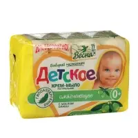 Детское крем-мыло с маслом оливы, 4 шт. по 75 г