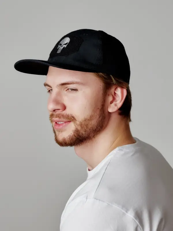 Кепка тактическая Storm tactic с липучкой, сеткой, черная