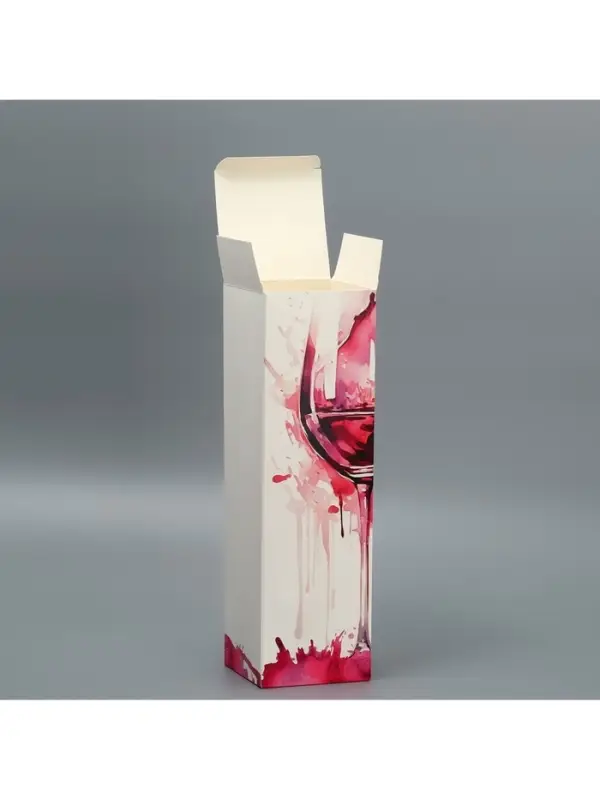 Коробка подарочная складная, упаковка, &laquo;Время пить вино&raquo;, 9&times;32&times;9 см