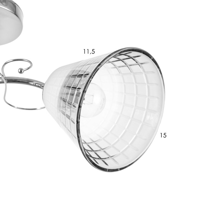 Люстра Люстра "Идрис" 2хЕ27 40Вт хром 47х26 см