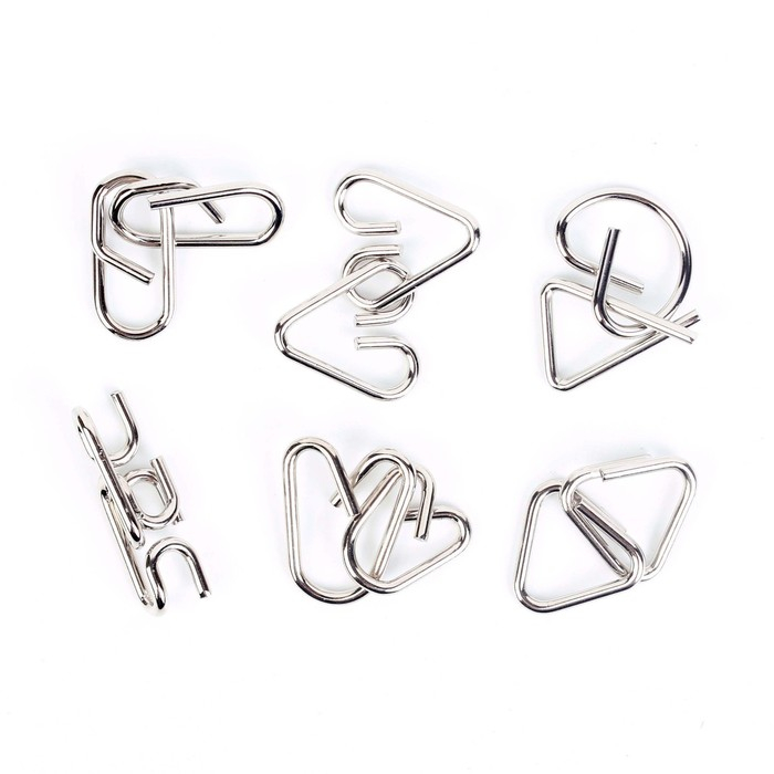 Головоломка металлическая «Загадки Атлантиды», набор 6 шт. Головоломка металлическая «Загадки Атлантиды», набор 6 шт.