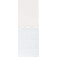 Блокнот А5 60л Attache Metallic Голубой клетка, греб, картон, фольга