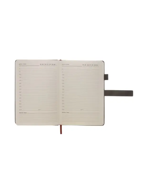 Ежедневник недатированный формат А5, с хлястиком, 80л, линия, пвх, Серый Ежедневник недатированный формат А5, с хлястиком, 80л, линия, пвх, Серый