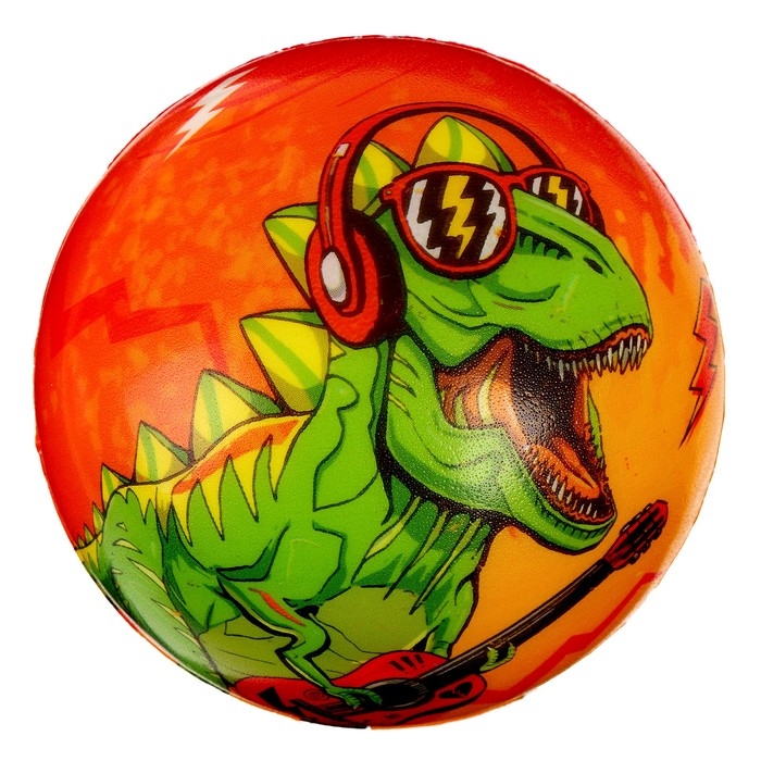 Мяч детский мягкий «Дино» 10 см , в шоубоксе Мяч детский мягкий «Дино» 10 см , в шоубоксе