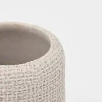 Набор для ванной "Плетение" 2 предмета (дозатор для мыла, стакан), цвет бежевый