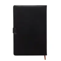 Ежедневник недатированный формат А5, с хлястиком, 112л, линия, пвх, Черный Ежедневник недатированный формат А5, с хлястиком, 112л, линия, пвх, Черный