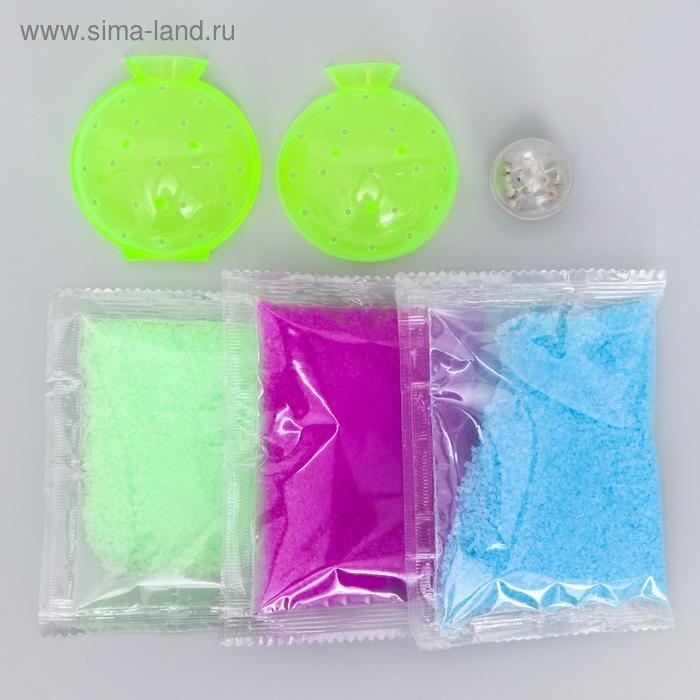 Набор для опытов, 1 форма, 3 цвета «Прыгающий мяч светящийся» Тачки