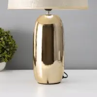 Лампа настольная RISALUX &laquo;Рикардо&raquo;, Е27, 40 Вт, золотистая, 30&times;30&times;48 см