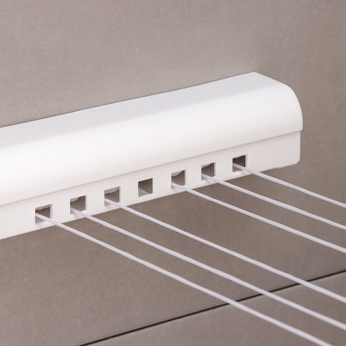 Сушилка для белья роторная вытяжная Доляна, 6 линий, цвет белый Сушилка для белья роторная вытяжная Доляна, 6 линий, цвет белый