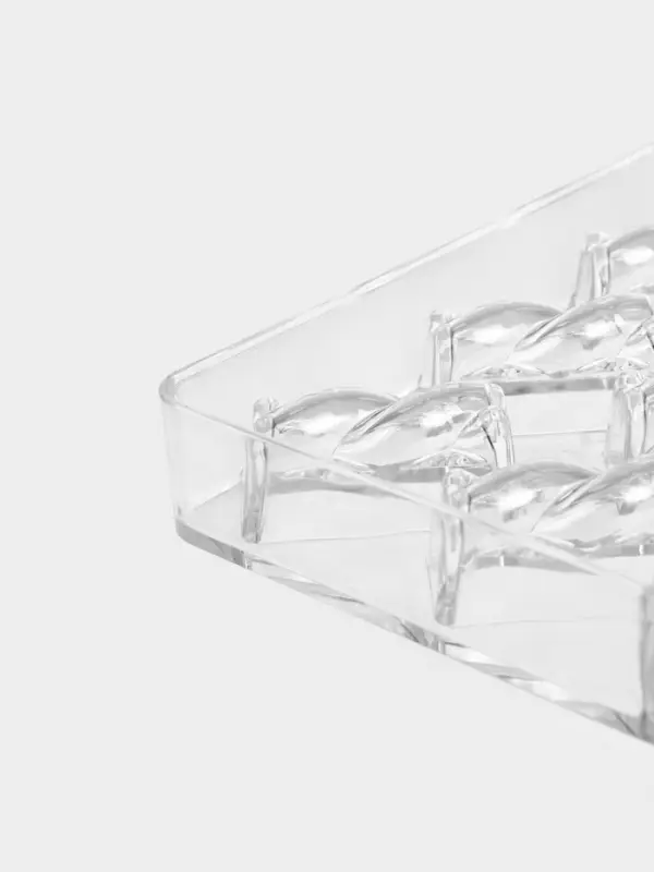 Форма для конфет и шоколада KONFINETTA &laquo;Косичка&raquo;, 27.5&times;17.5&times;2.5 см, 21 ячейка 3.7&times;1.5&times;1.5 см, пластик, прозрачная