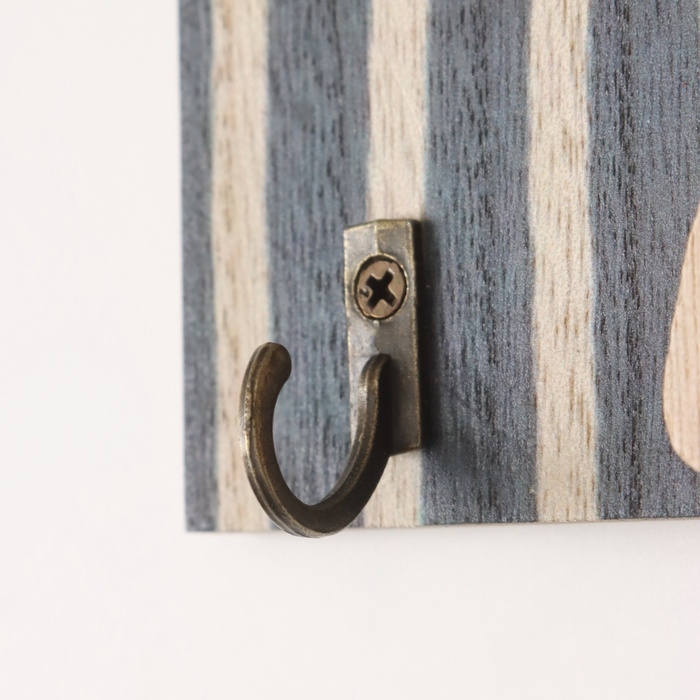 Крючки декоративные дерево Крючки декоративные дерево "Абстракция с растением" 1,5х19,5х23,5 см