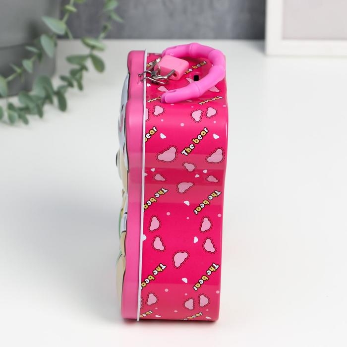 Копилка металл Копилка металл "Нарядный мышонок" МИКС 14,5х7,2х17,1 см