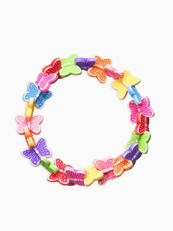 Браслет детский &laquo;Выбражулька. Танцующие бабочки&raquo;, d=6 см, разноцветный